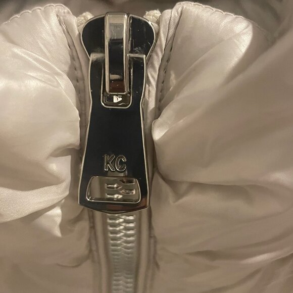 Kenneth Cole Women's  Puffer with Faux Fur Trimmed Hood - Picture 4 of 14